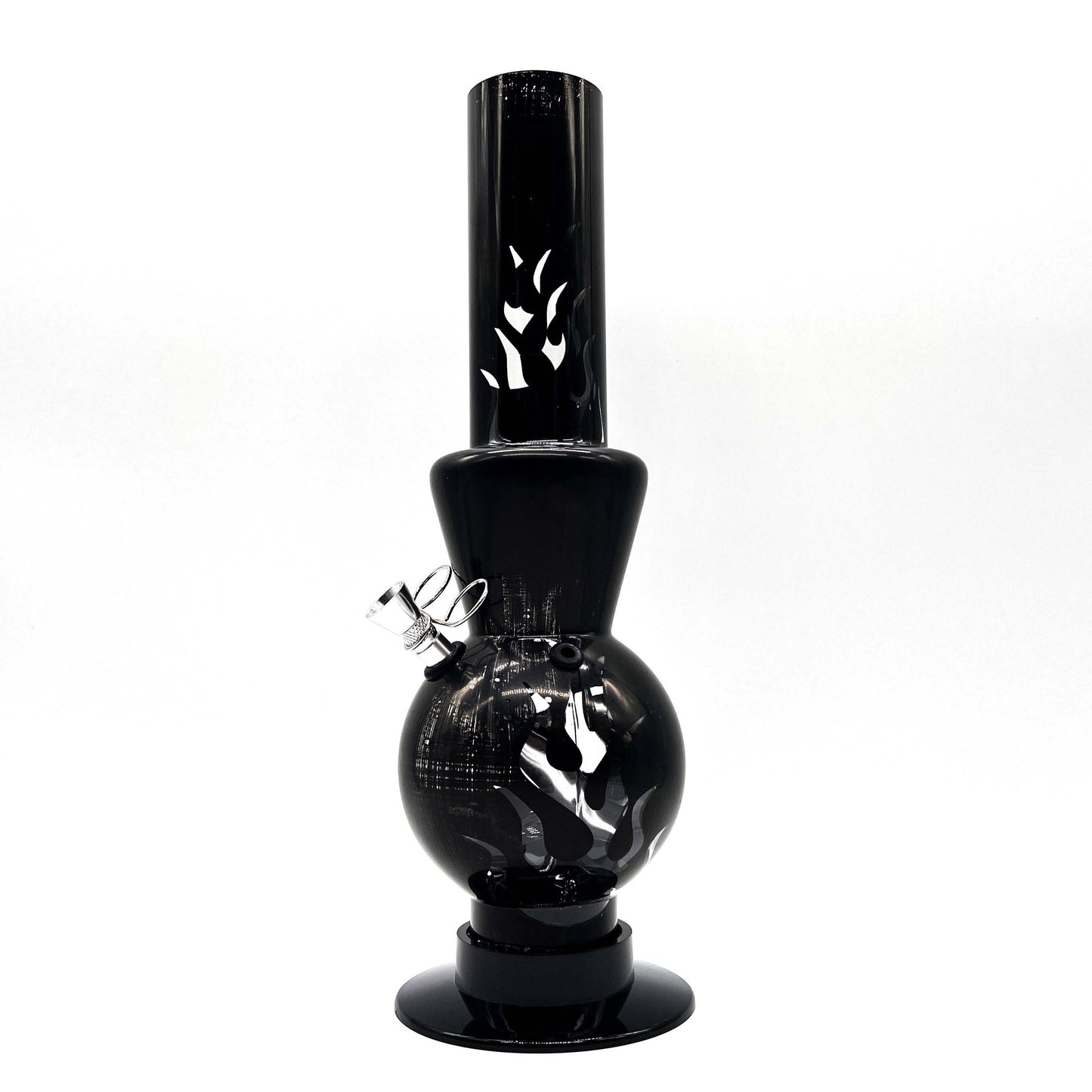 12" BLACK Acrylic Water Pipe Bong , Assorted Pattern Color ( PIP280 )_6