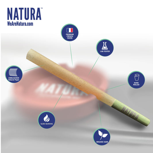 Natura – Unbleached Brown Pre-Rolled Paper Mini Tower_1