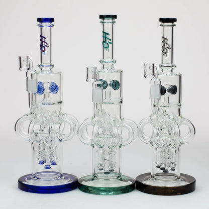 15" H2O  Glass water recycle bong [H2O-20]