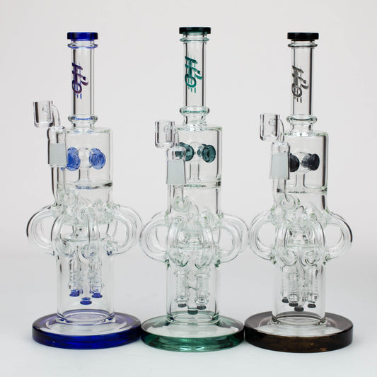 15" H2O  Glass water recycle bong [H2O-20]