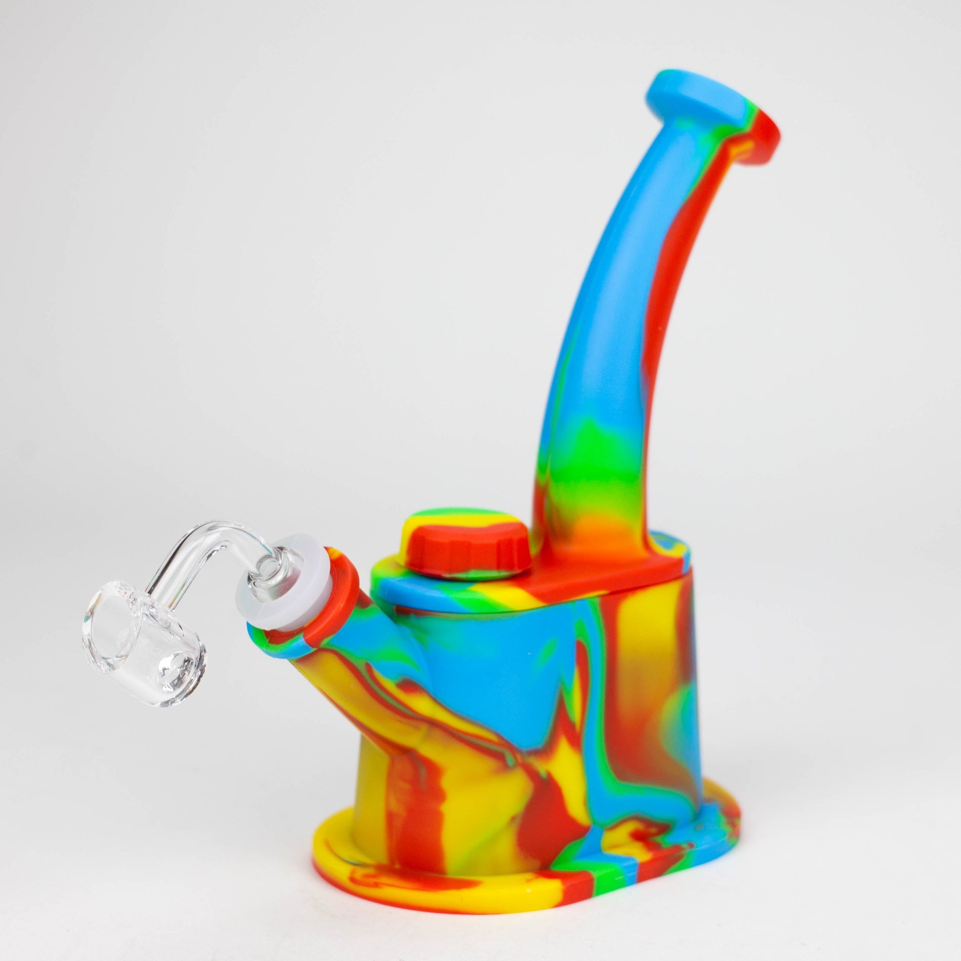 8.8" Silicone Flat bottom Rig-Assorted [018B]_4