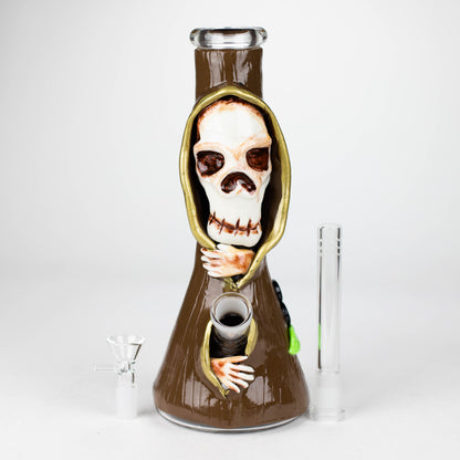 10" Resin 3D artwork Skull glass beaker [DY404]_20