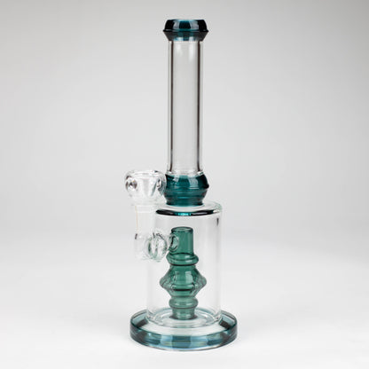10" color accented glass water bong with diffuser_3