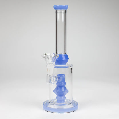 10" color accented glass water bong with diffuser_5