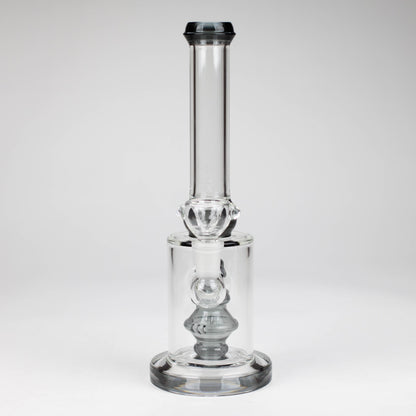 10" color accented glass water bong with diffuser_9