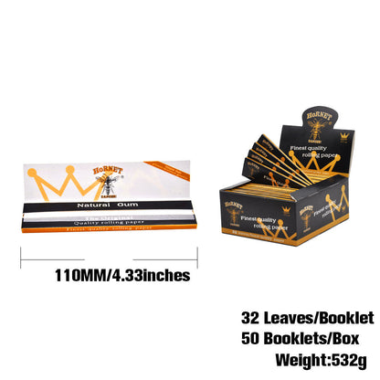 Hornet | Black Natural Gum King Size Rolling Paper