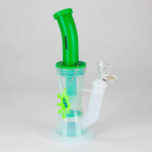 Dabware | Silicone Bubbler Platinum 10" Double Perc (Green)_0