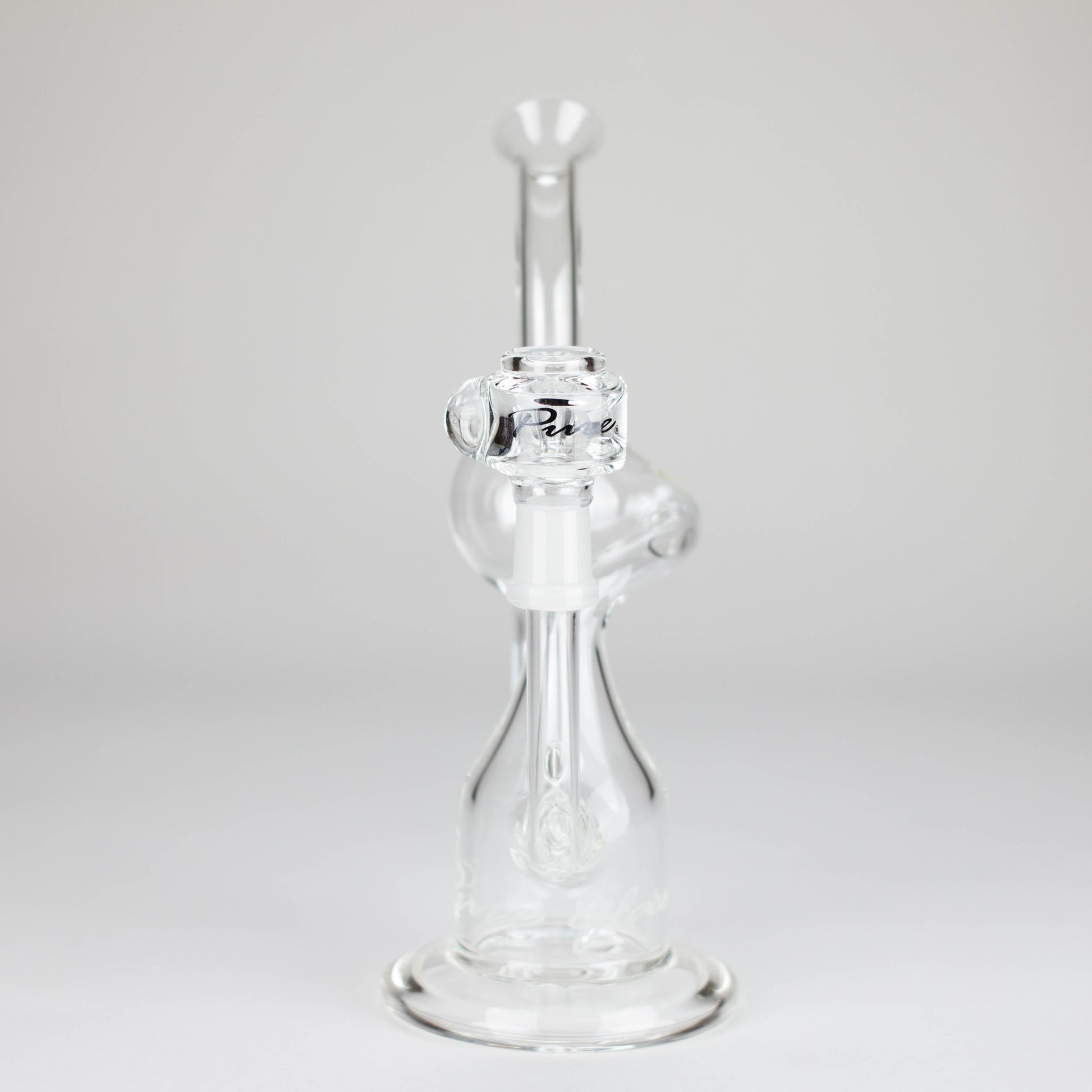 Pure Glass | 8" Infinity Recycler 2 - Flower and Dab_4