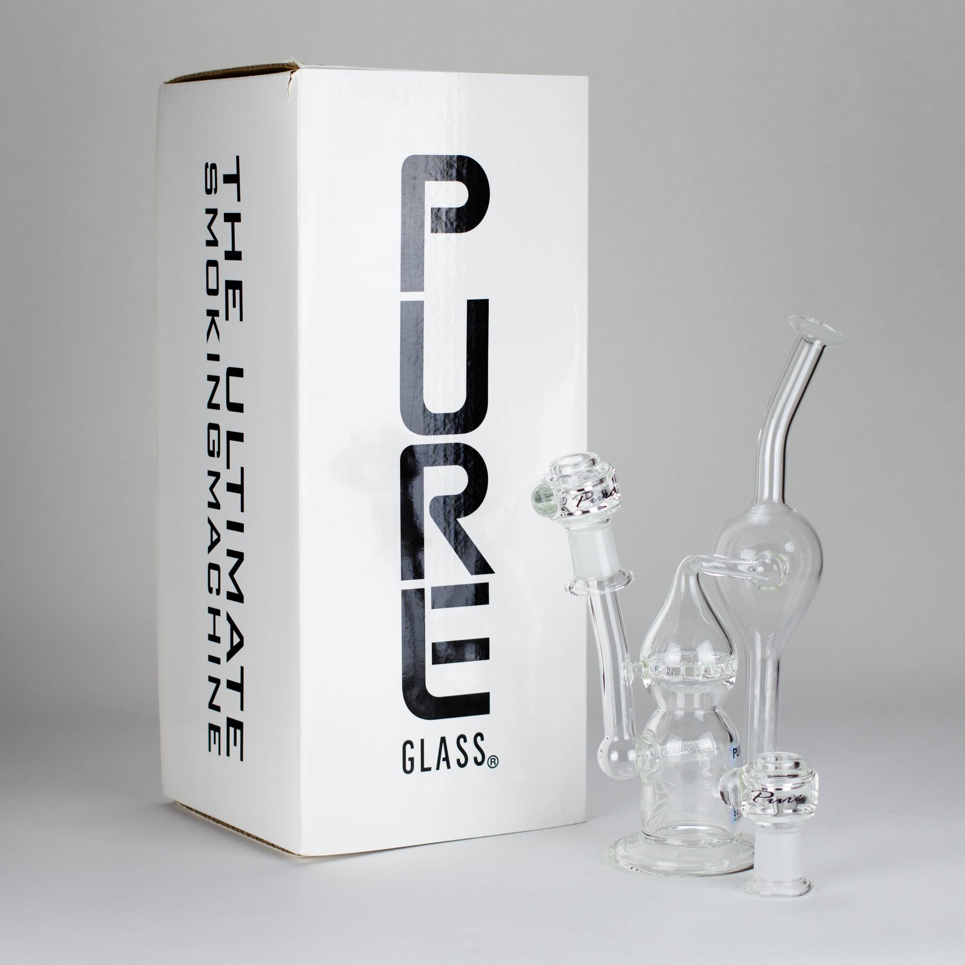 Pure Glass | 12" Infinity Recycler - Flower and Dab_3
