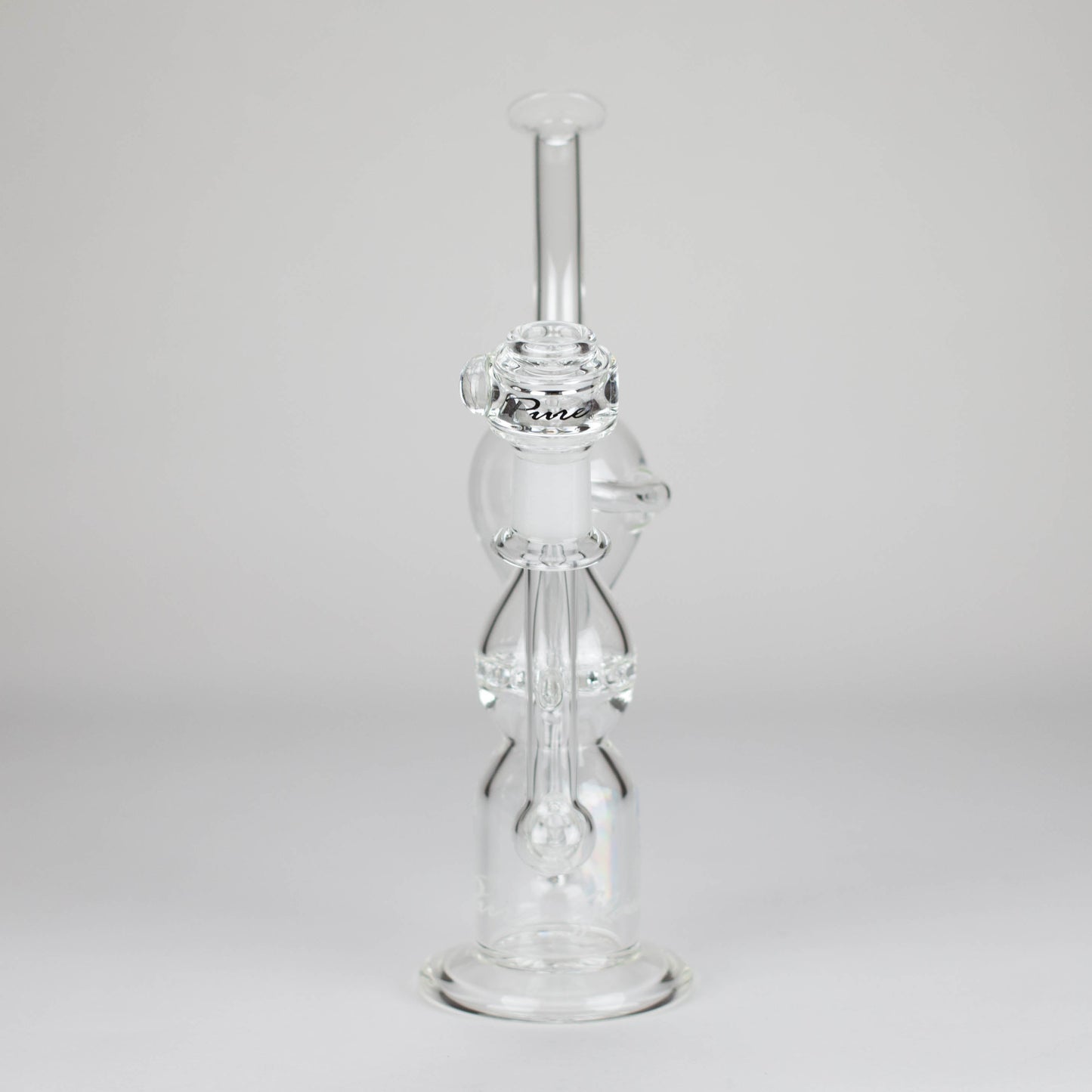 Pure Glass | 12" Infinity Recycler - Flower and Dab_5