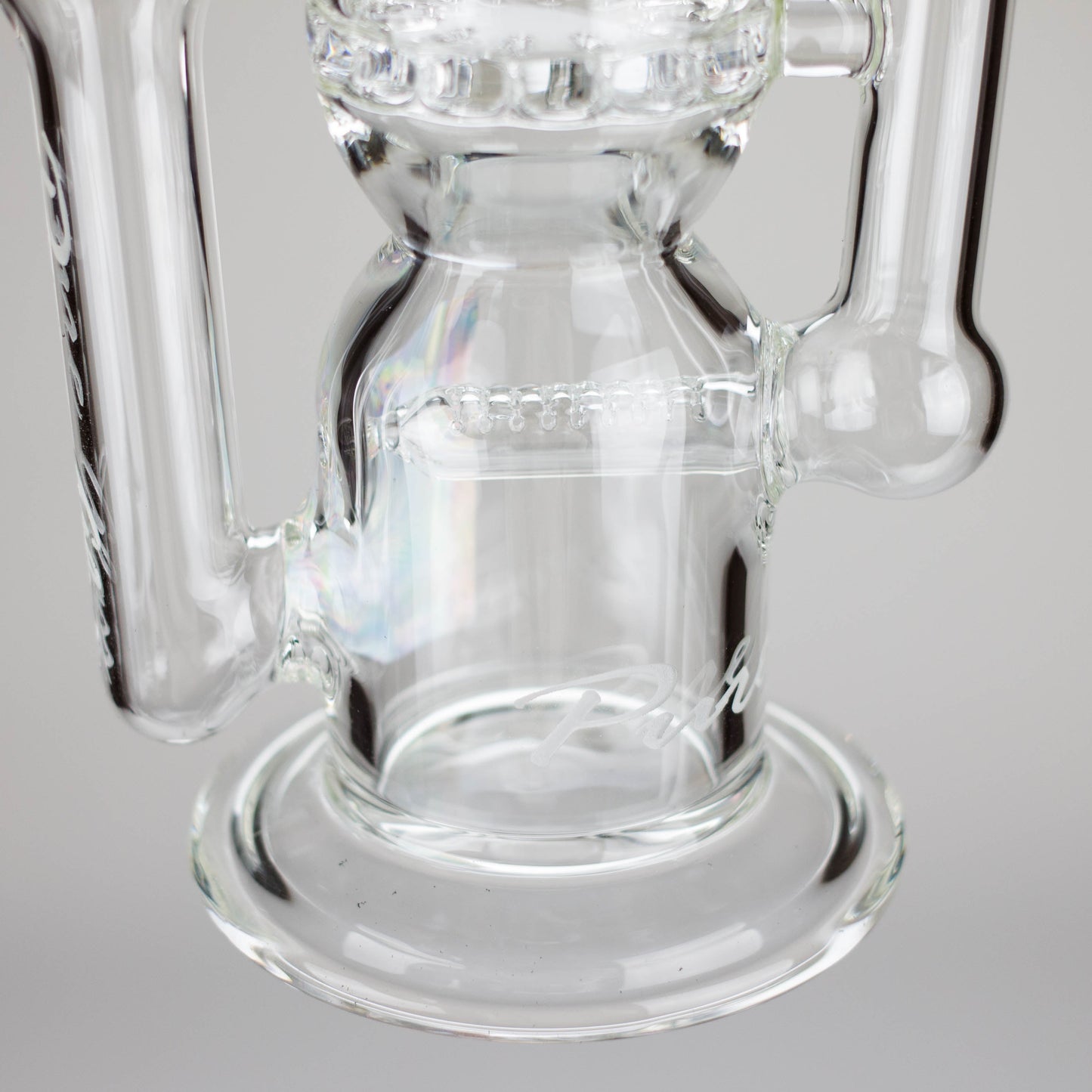 Pure Glass | 12" Infinity Recycler - Flower and Dab_10