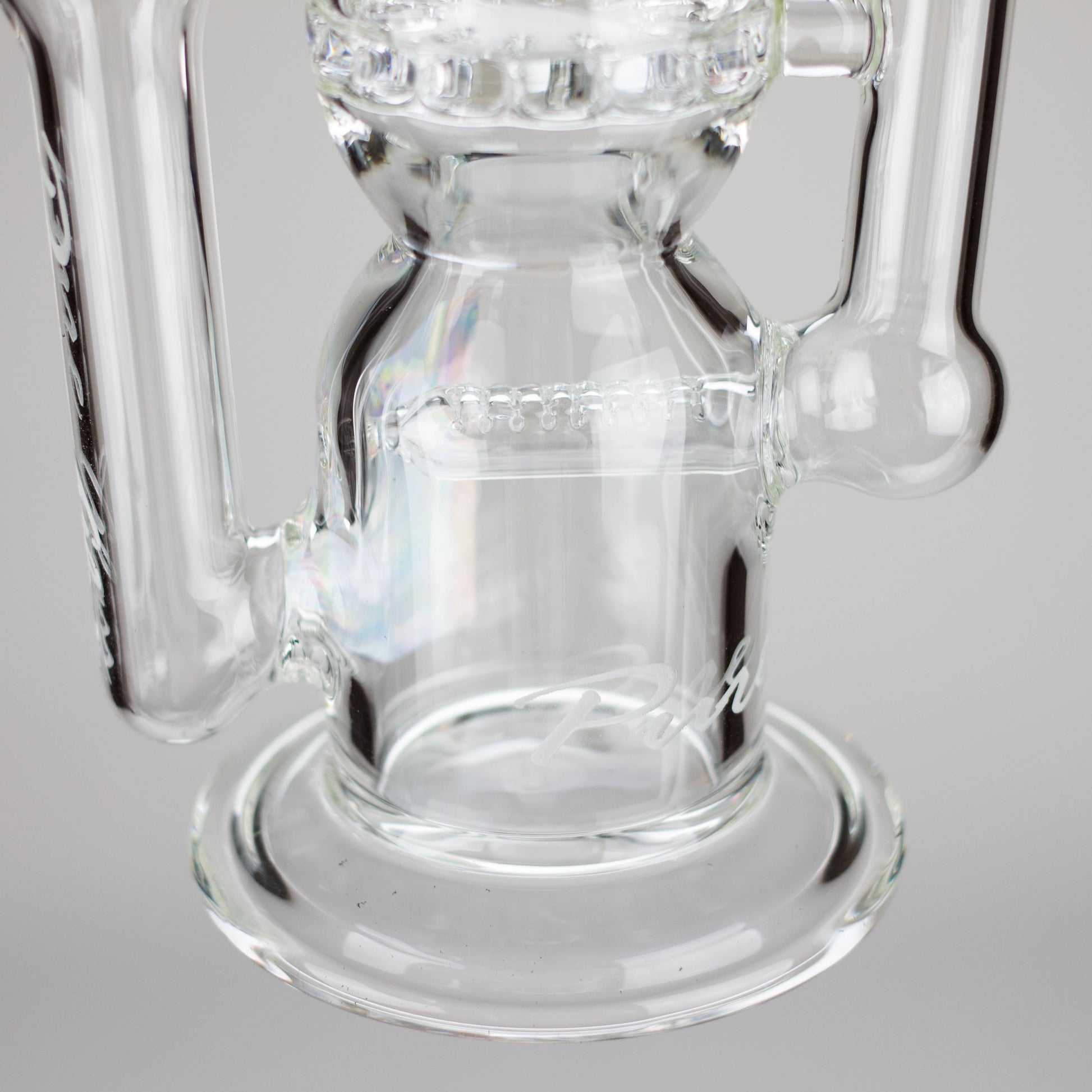 Pure Glass | 12" Infinity Recycler - Flower and Dab_10