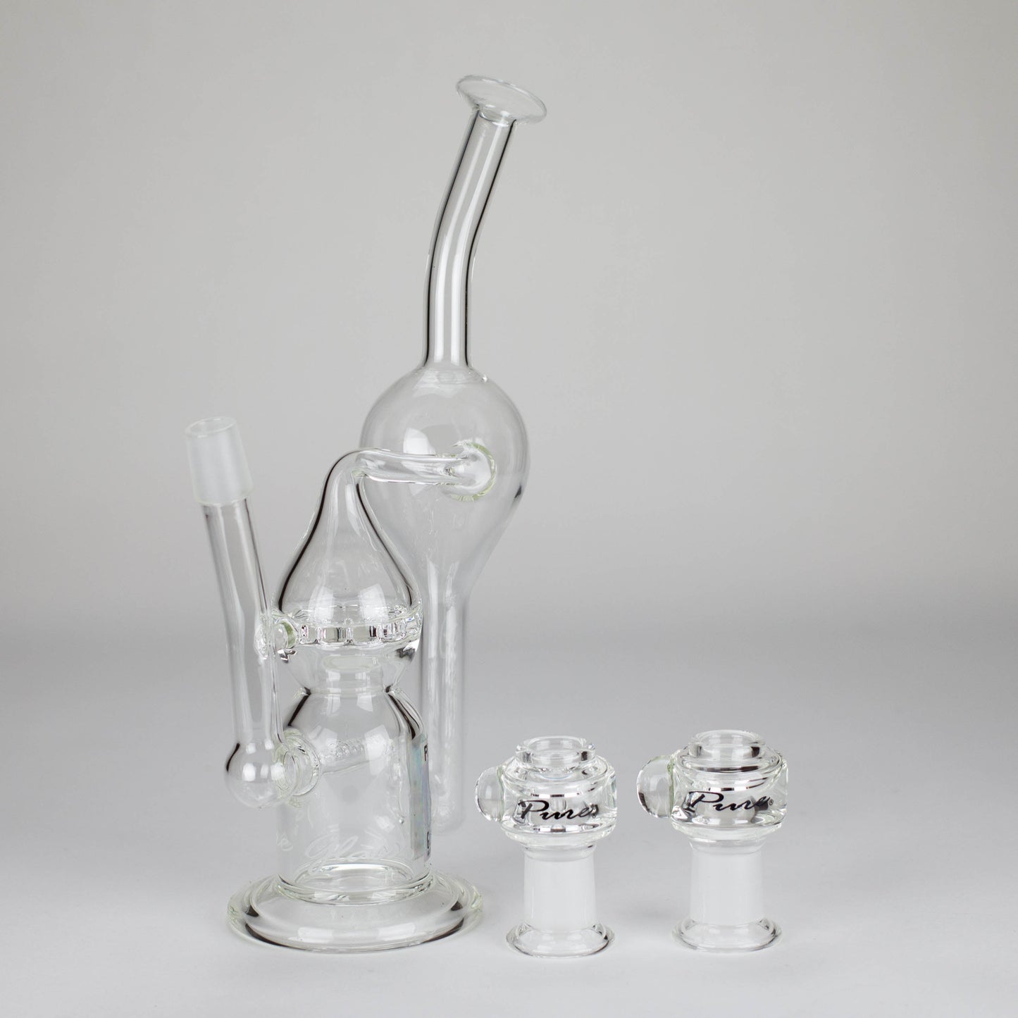 Pure Glass | 12" Infinity Recycler - Flower and Dab_2