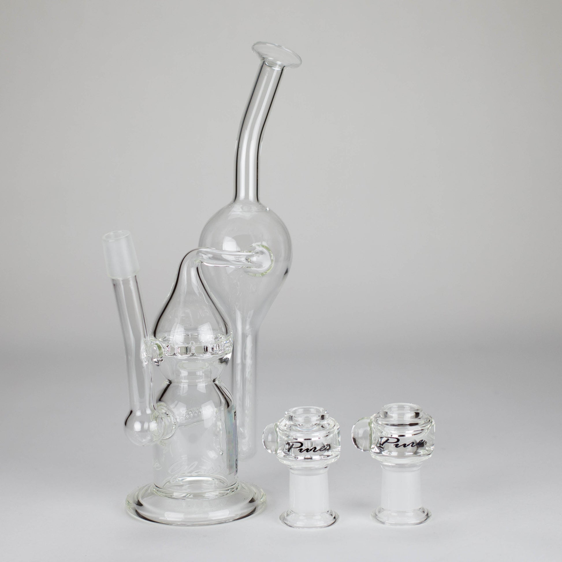 Pure Glass | 12" Infinity Recycler - Flower and Dab_2