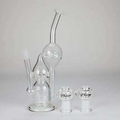 Pure Glass | 12" Infinity Recycler - Flower and Dab_2