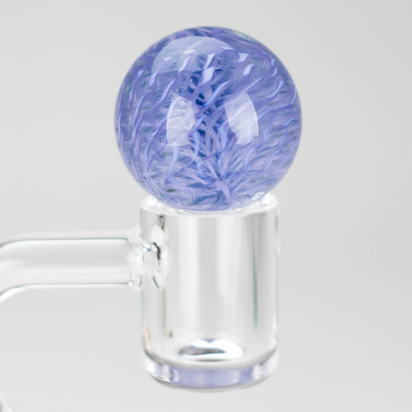 Shine Glassworks | Latticino Marble Carb Cap - Made in Canada_4