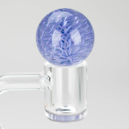 Shine Glassworks | Latticino Marble Carb Cap - Made in Canada_4