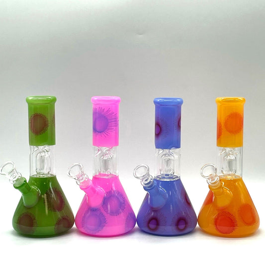 8" Water Pipe with Percolator- Assorted Color [PIP393]
