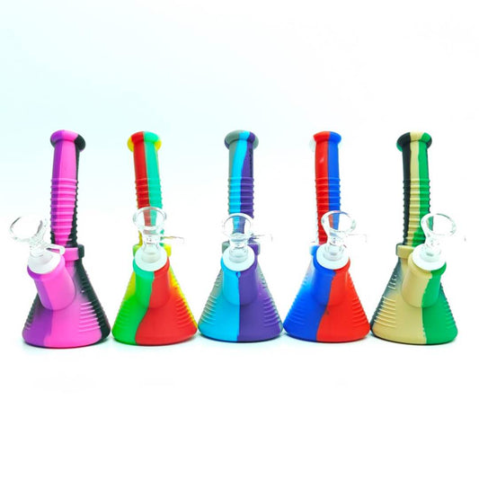 Fortune | 6-½"Silicone Beaker Bong-Assorted Color [SP1018]