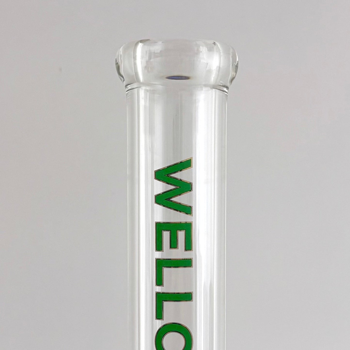 Wellcann | 17" Thickened Base Chrome Beaker Glass Bong