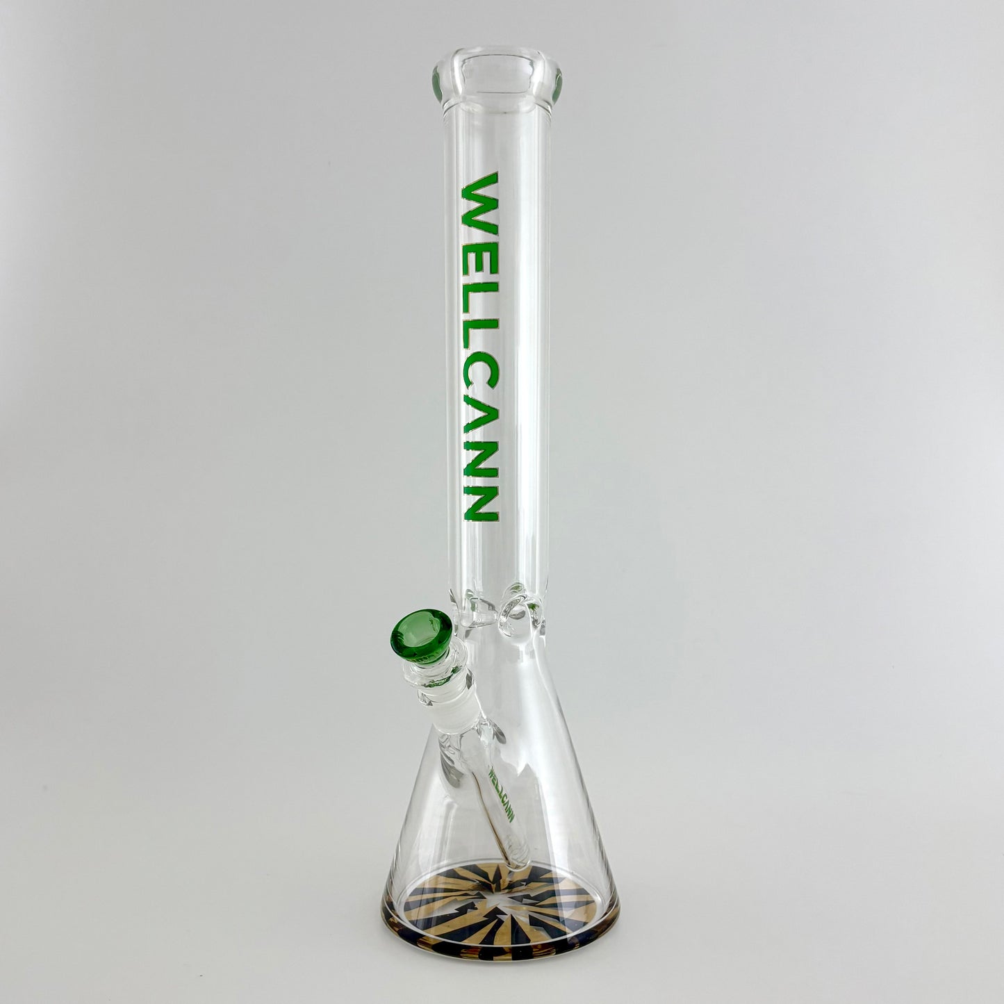Wellcann | 17" Thickened Base Chrome Beaker Glass Bong