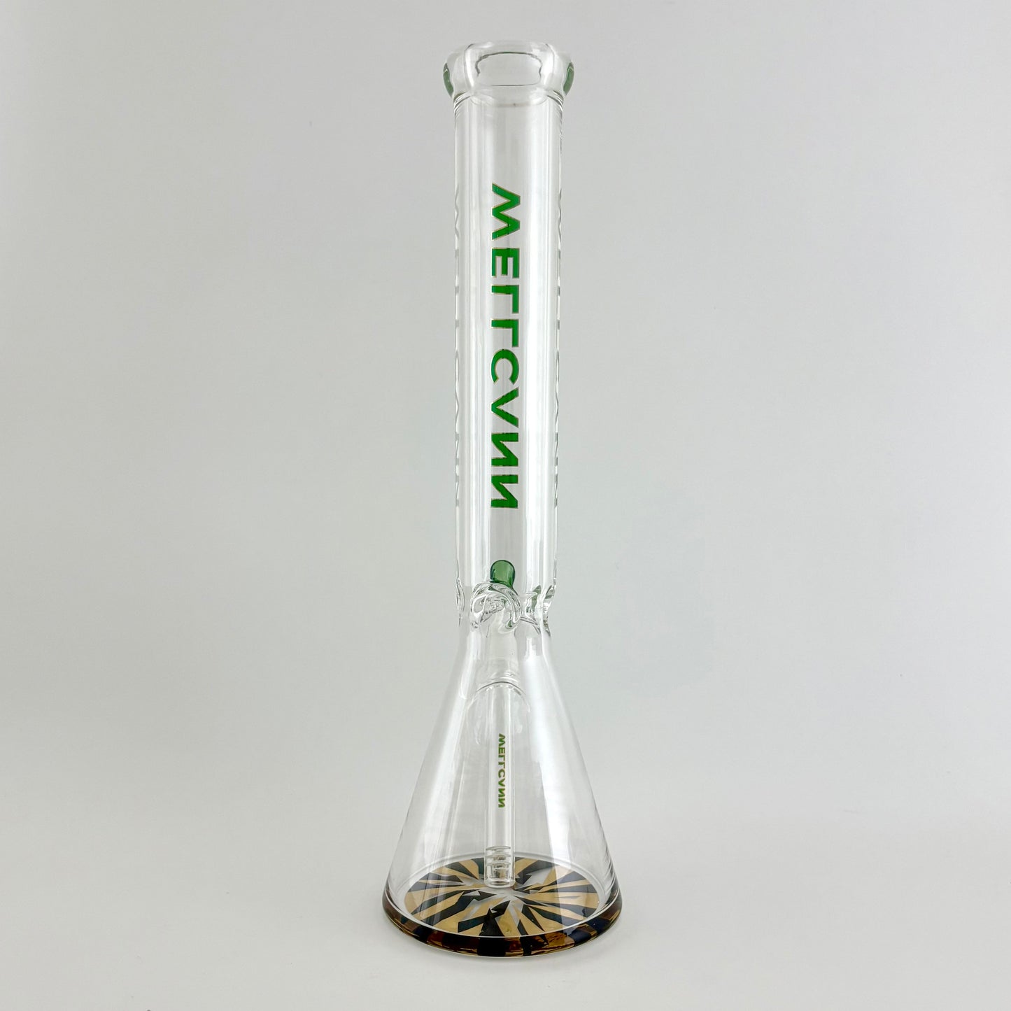 Wellcann | 17" Thickened Base Chrome Beaker Glass Bong