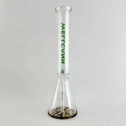 Wellcann | 17" Thickened Base Chrome Beaker Glass Bong