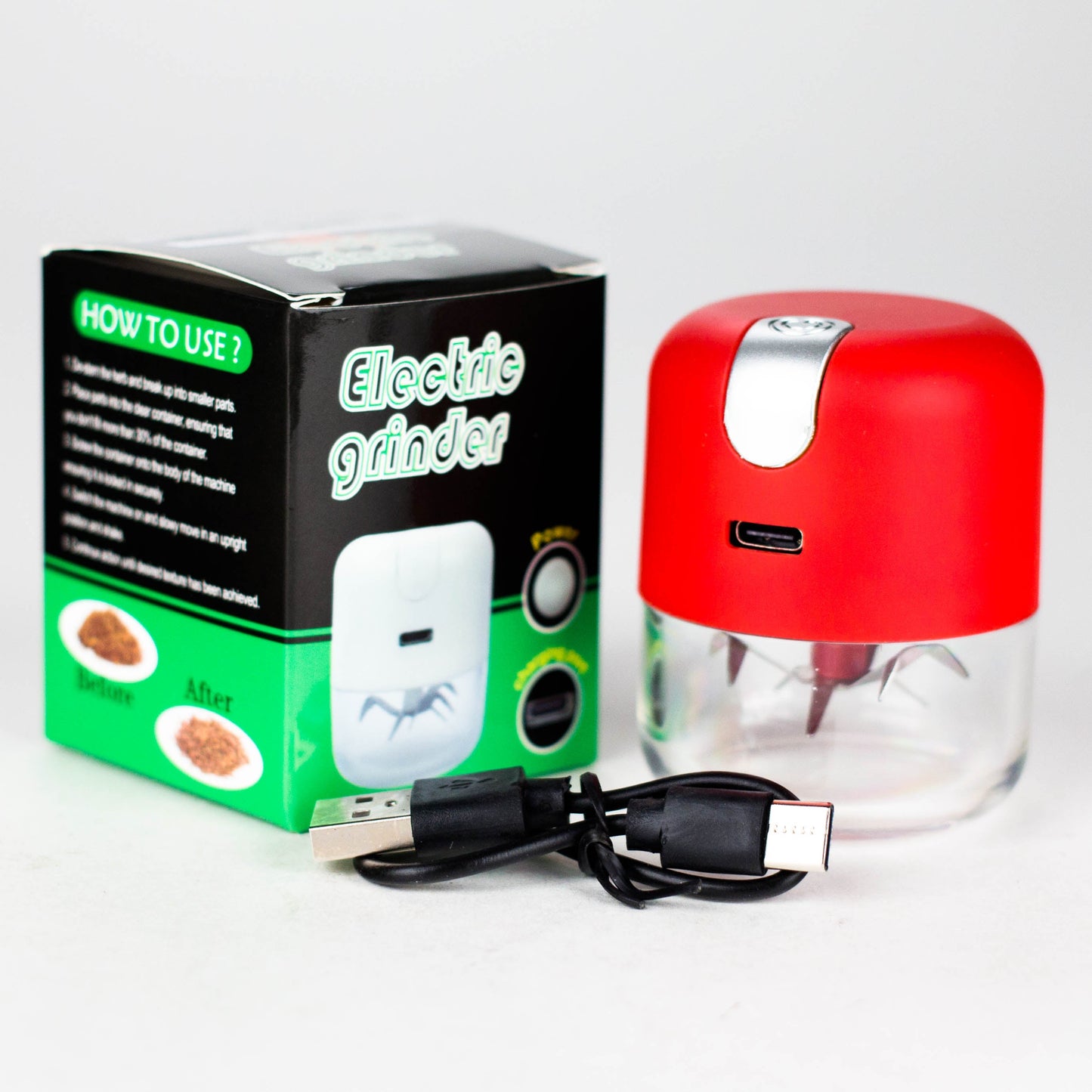 Electric Metal Grinder with USB Charging Cable – Portable, Powerful, and Easy to Use