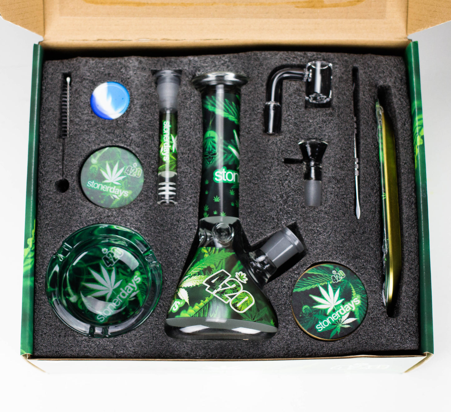 10-in-1 Smoke Set with Weed Design – Complete Smoking Kit