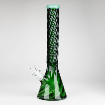 Genie | 16" 9mm Twist Glass Beaker Bong [HH1125]
