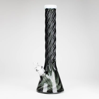 Genie | 16" 9mm Twist Glass Beaker Bong [HH1125]