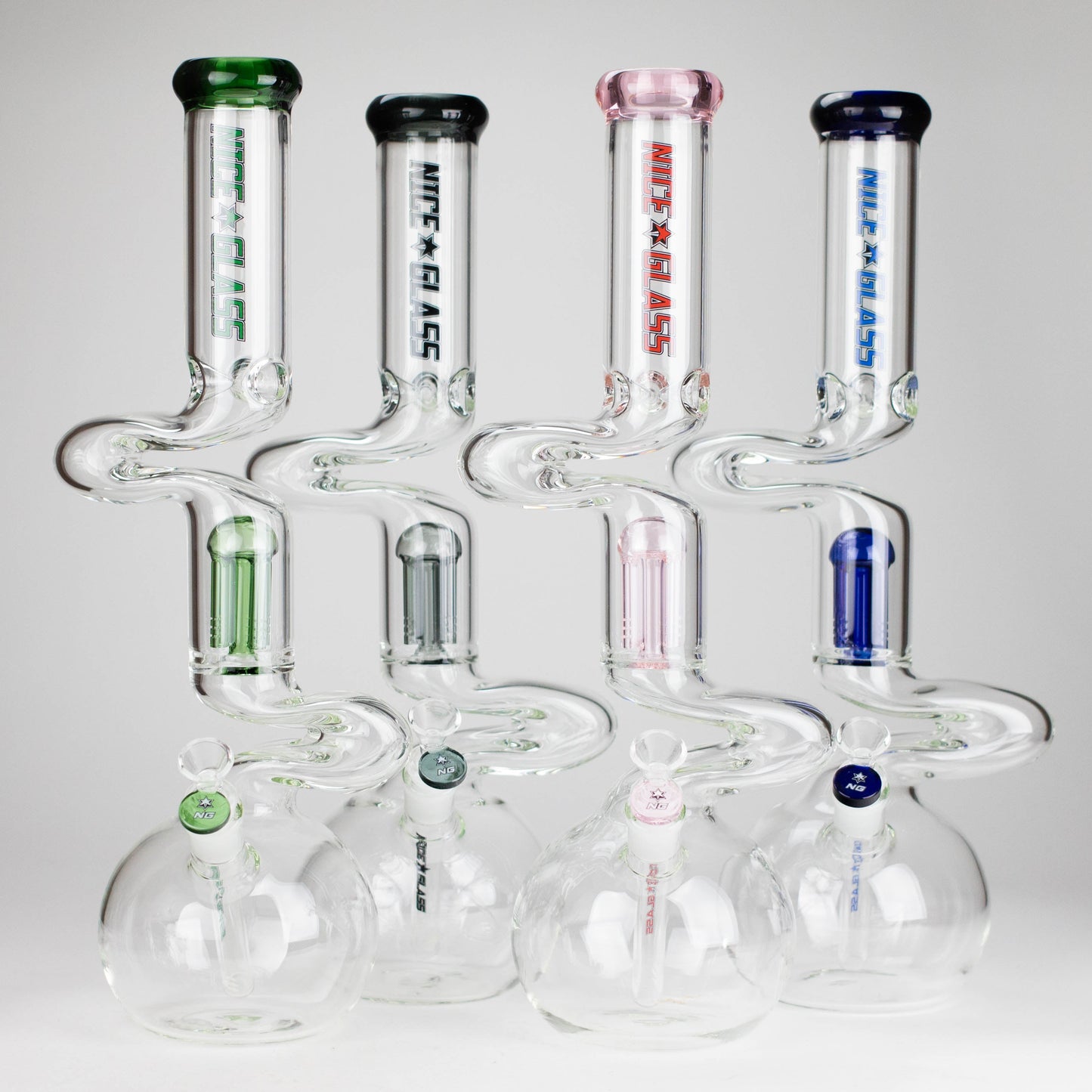 NG | 18" Double Zong 4-Arm Perc Beaker [G2232]