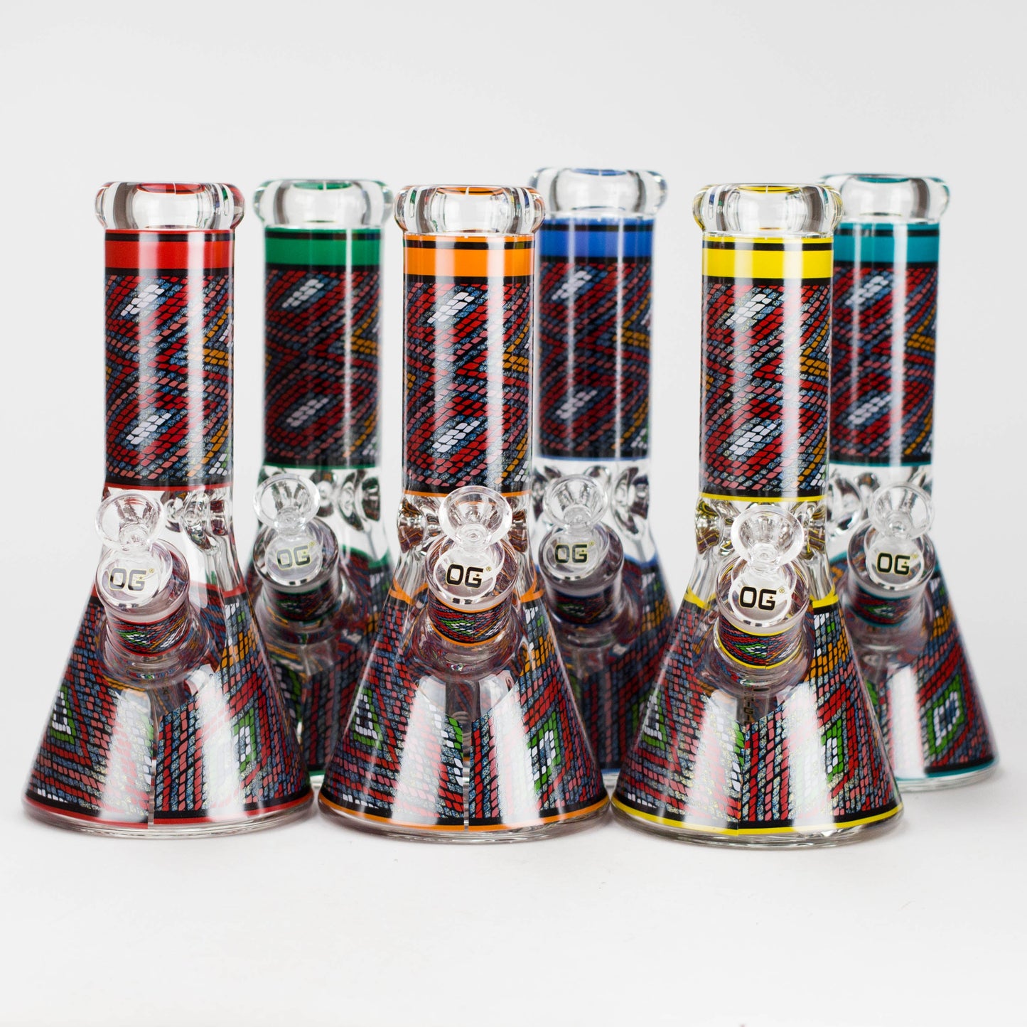OG Original | 9″ 9 mm Mosaic Pattern Water Pipe (OG701)