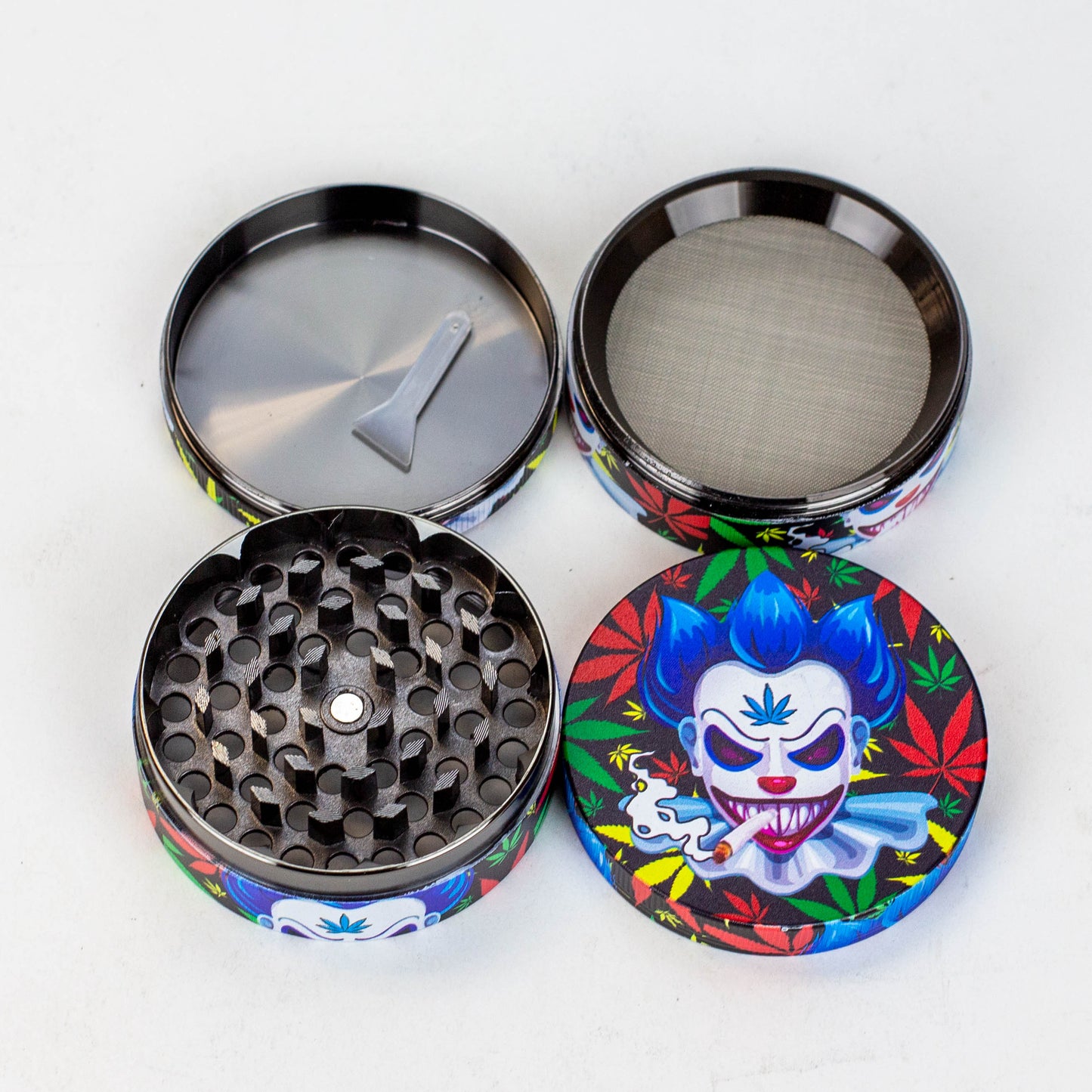 GENIE 4 parts 63 mm clown Metal grinder Box of 6