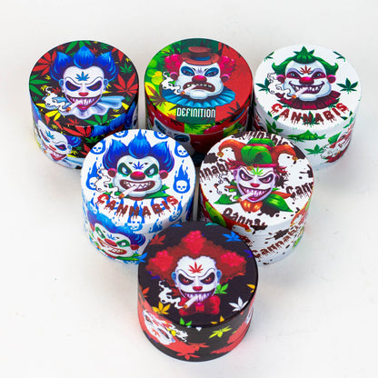 GENIE 4 parts 63 mm clown Metal grinder Box of 6