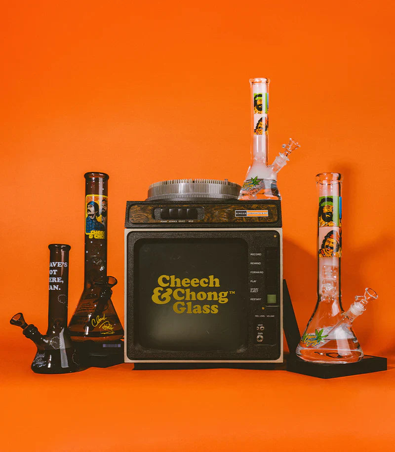 Cheech & Chong® Glass | 15" Pop Art Beaker Base Water Pipe