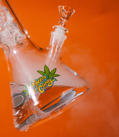 Cheech & Chong® Glass | 15" Pop Art Beaker Base Water Pipe