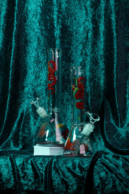 Red Eye Glass® | 12" Yin & Yang Beaker Bong (REG149)