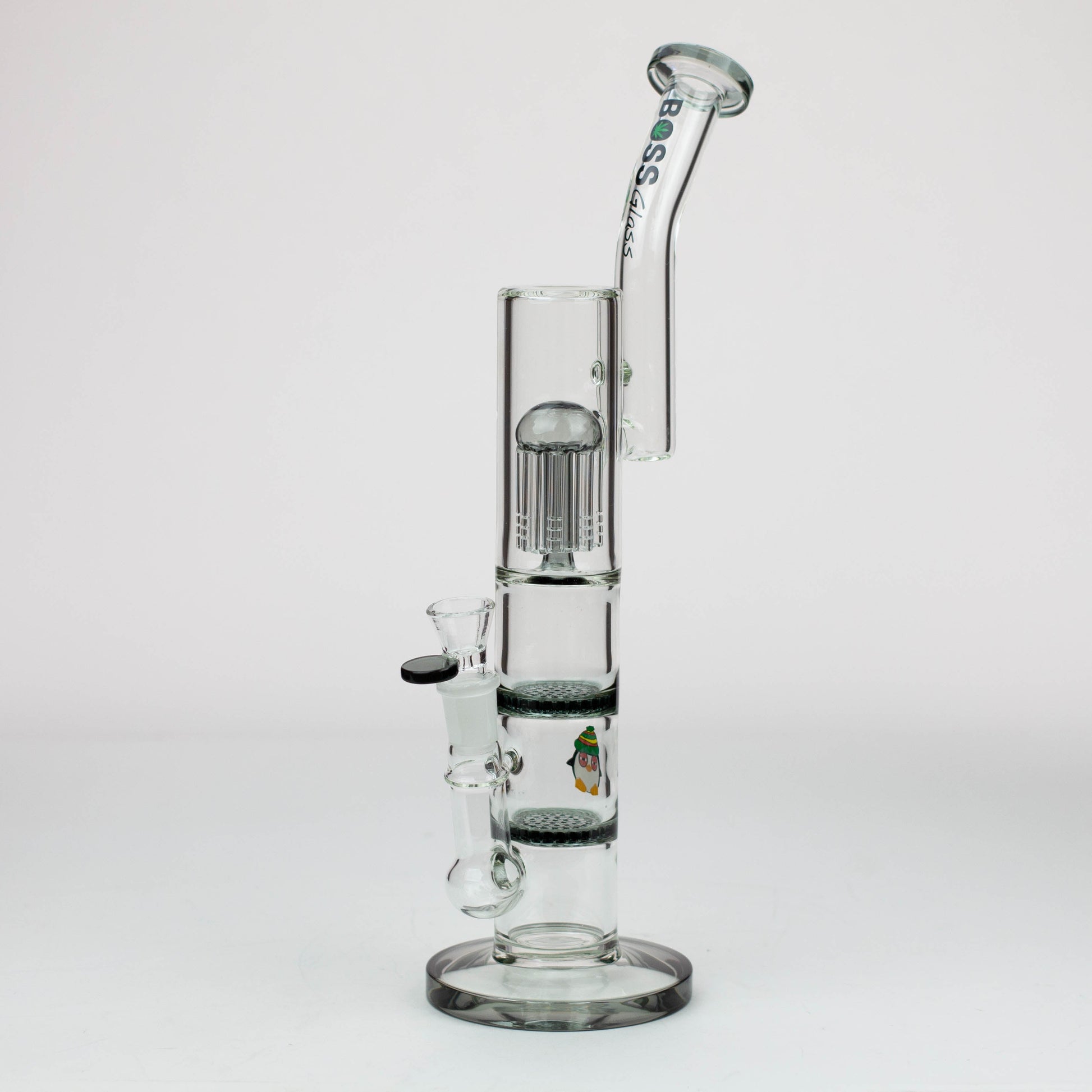 16" BOSS tree arm percolator and honeycomb diffuser glass bong [B8]_8