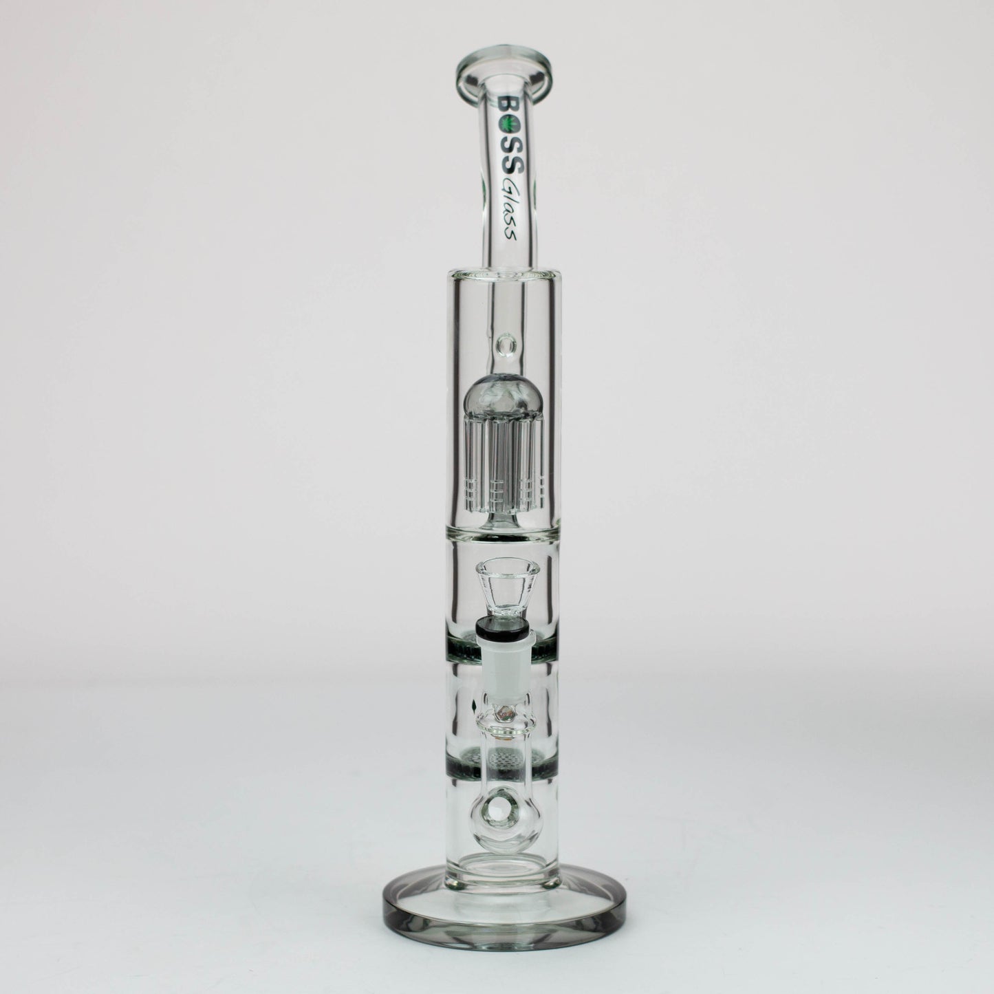 16" BOSS tree arm percolator and honeycomb diffuser glass bong [B8]_10