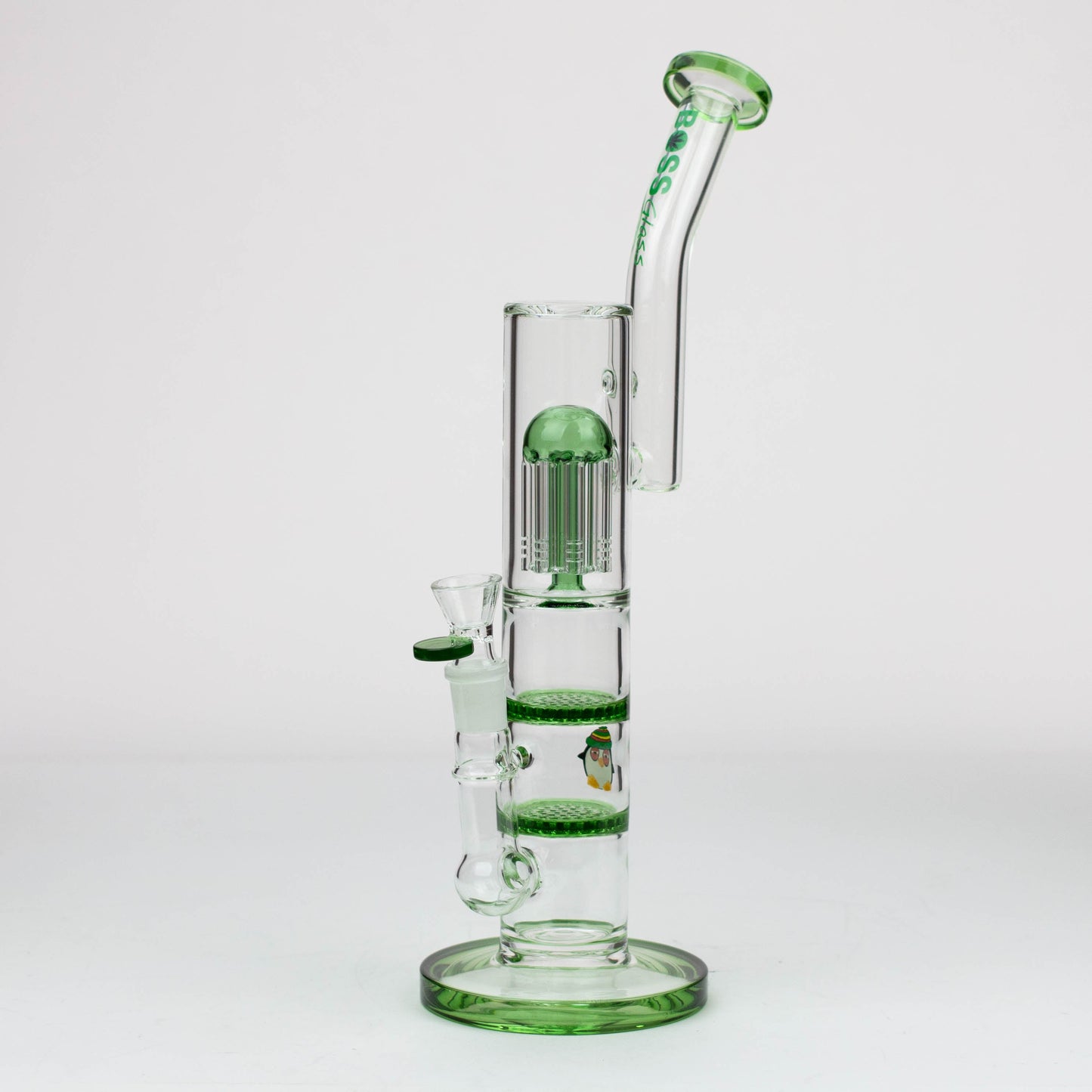 16" BOSS tree arm percolator and honeycomb diffuser glass bong [B8]_6