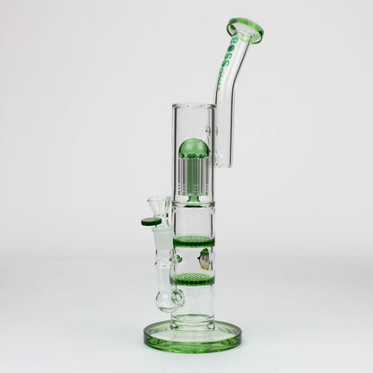 16" BOSS tree arm percolator and honeycomb diffuser glass bong [B8]_6