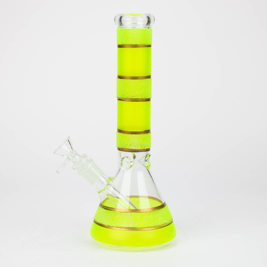 10" Yellow glass water bong [BH091]_1