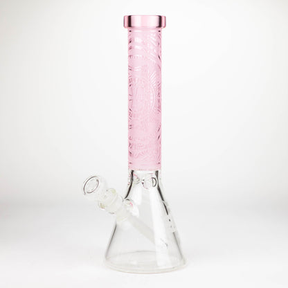 COBRA | 14" sandblasted geometric graphic 7 mm glass bong [YY03]_8