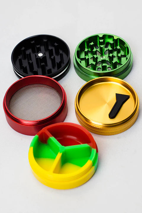 Infyniti 4 parts Aluminum Grinder w/silicone container_6